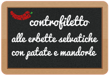 controfiletto di agnello alle erbette selvatiche con patate paglia e mandorle tostate