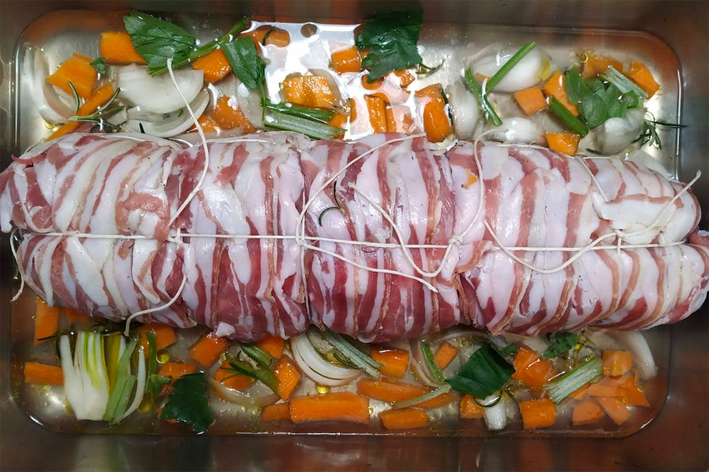 rotolo tacchino in crosta dipancetta